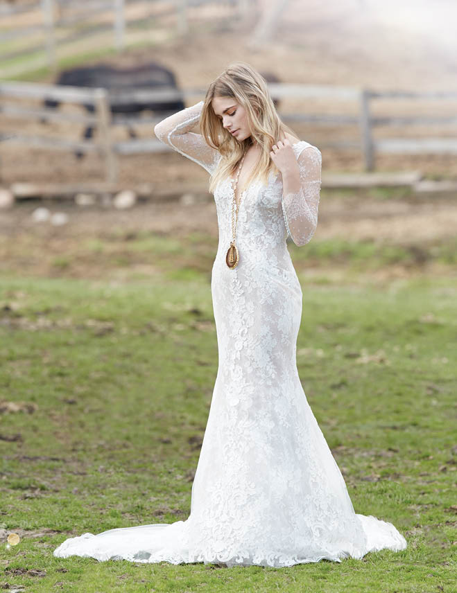 Agate white wedding dress sale