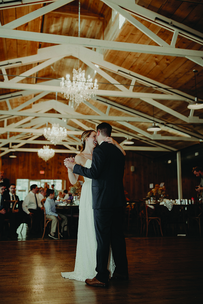 Heidi and Erik's first dance at Almquist Farm.