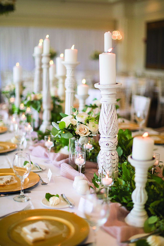 The head table at Paige and Jake's Wayzata Country Club wedding