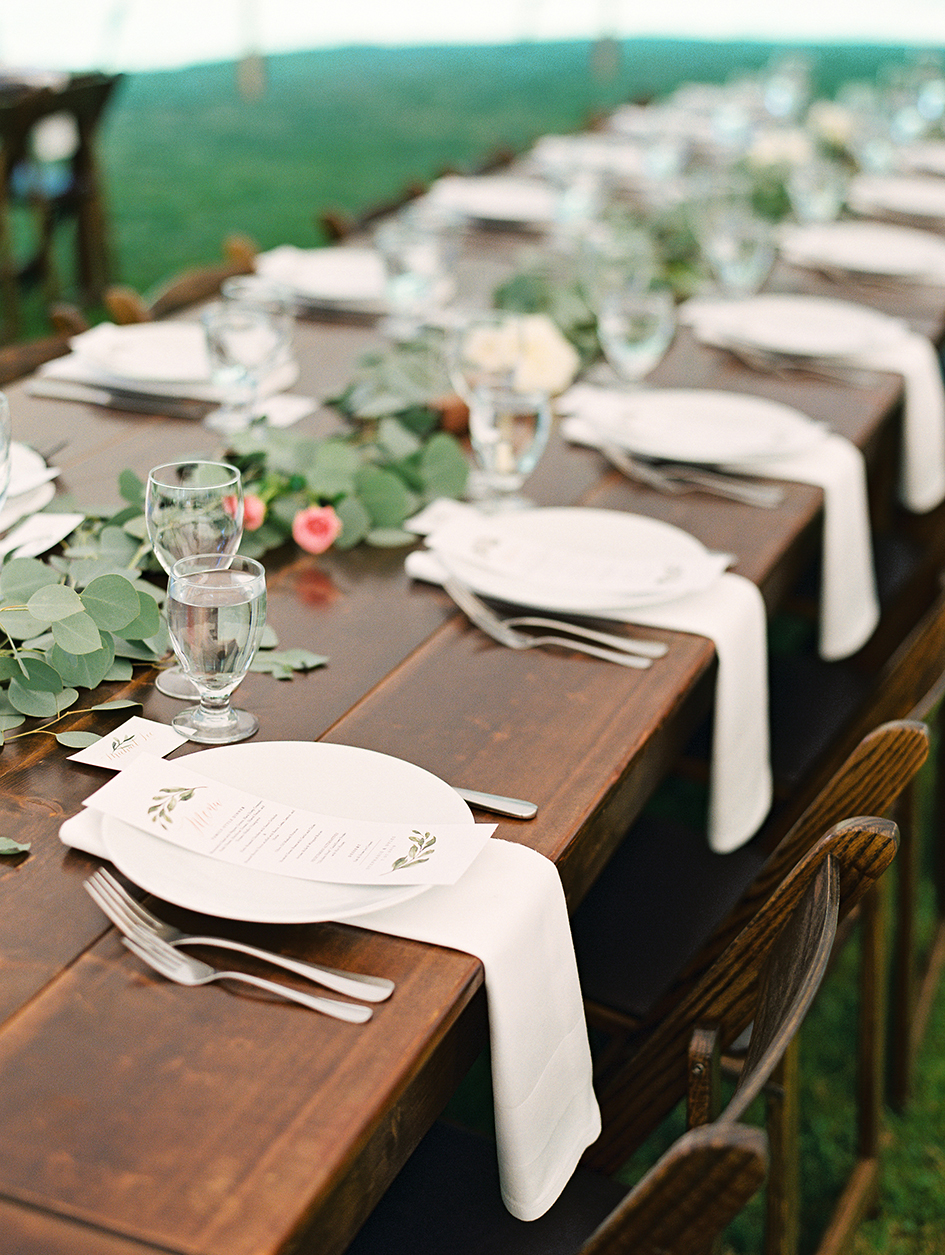 The table settings.