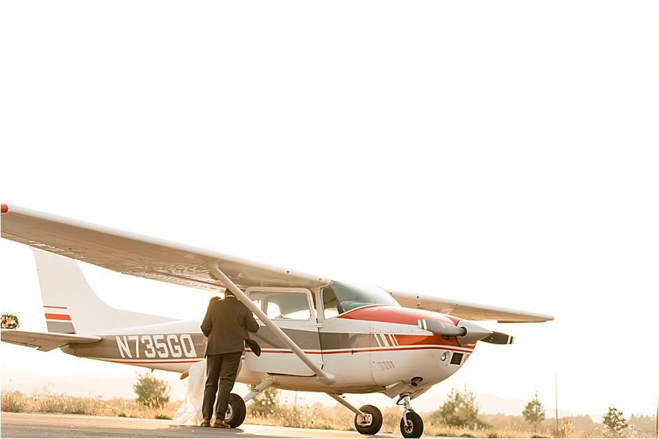 oregon bride, oregon wedding, corvallis wedding, bride and groom, airplane photography