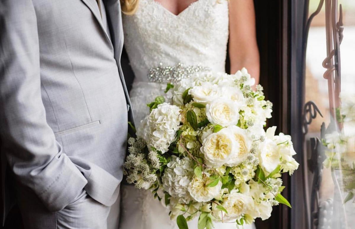 Bright White Bridal Bouquet 