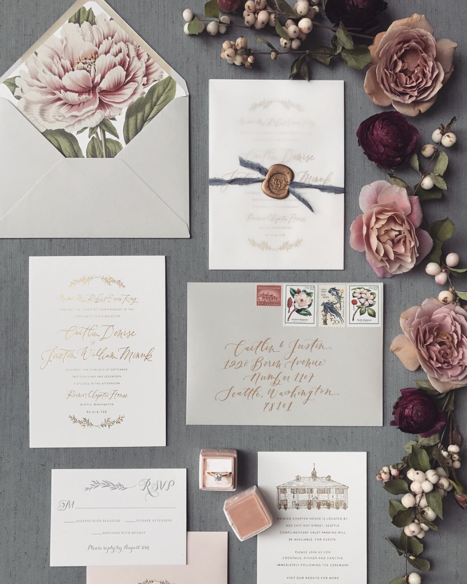 Invitation by La Happy Design and Calligraphy, Photo from Sinclair and Moore