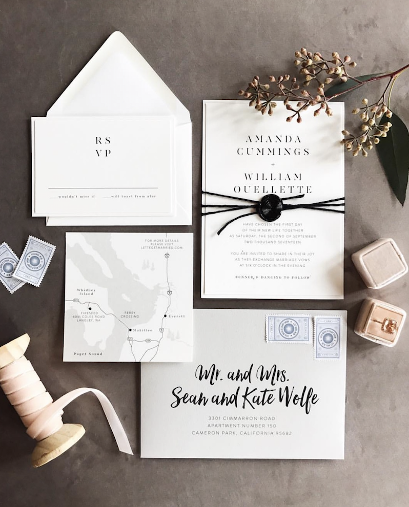 Photo by Matthew Land Studios, Invitation by Shop Spruce