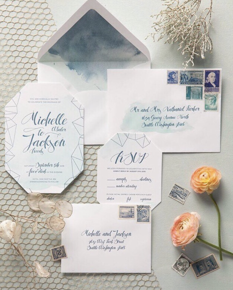 Invitation by Sugarcomb, Photo from Fleurt Weddings