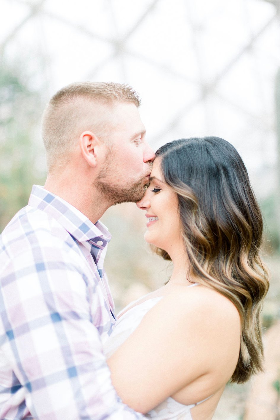 Sweet and Spiky Engagement Shoot at The Domes | Wisconsin Bride