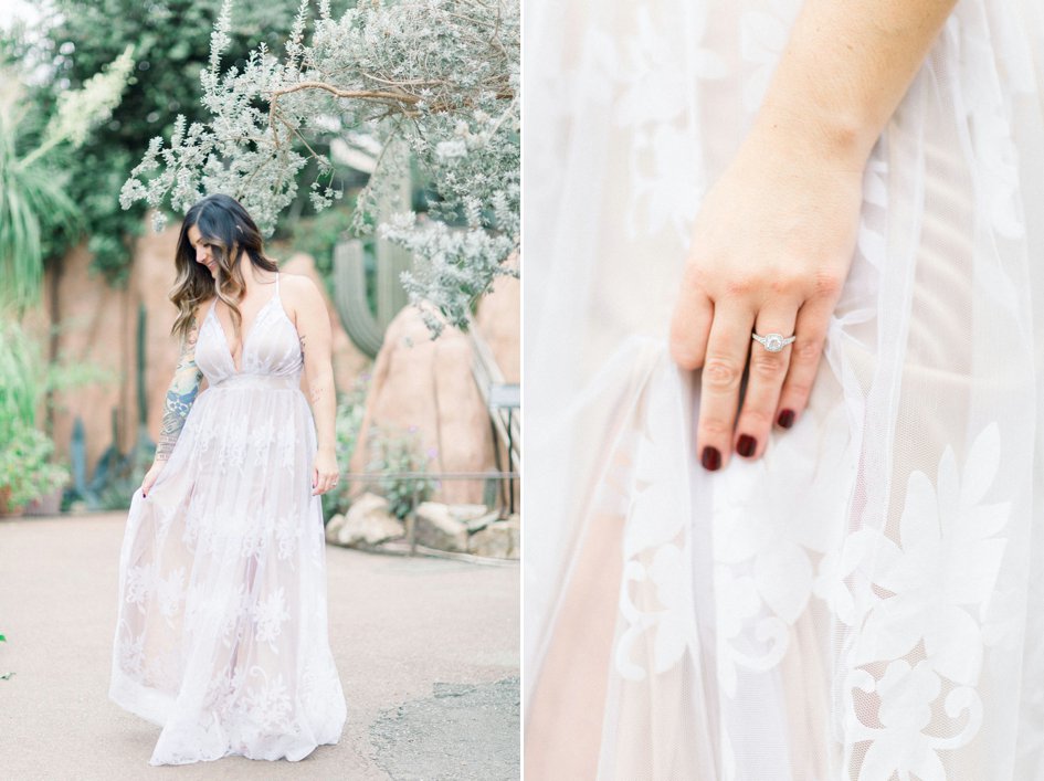 Sweet and Spiky Engagement Shoot at The Domes | Wisconsin Bride