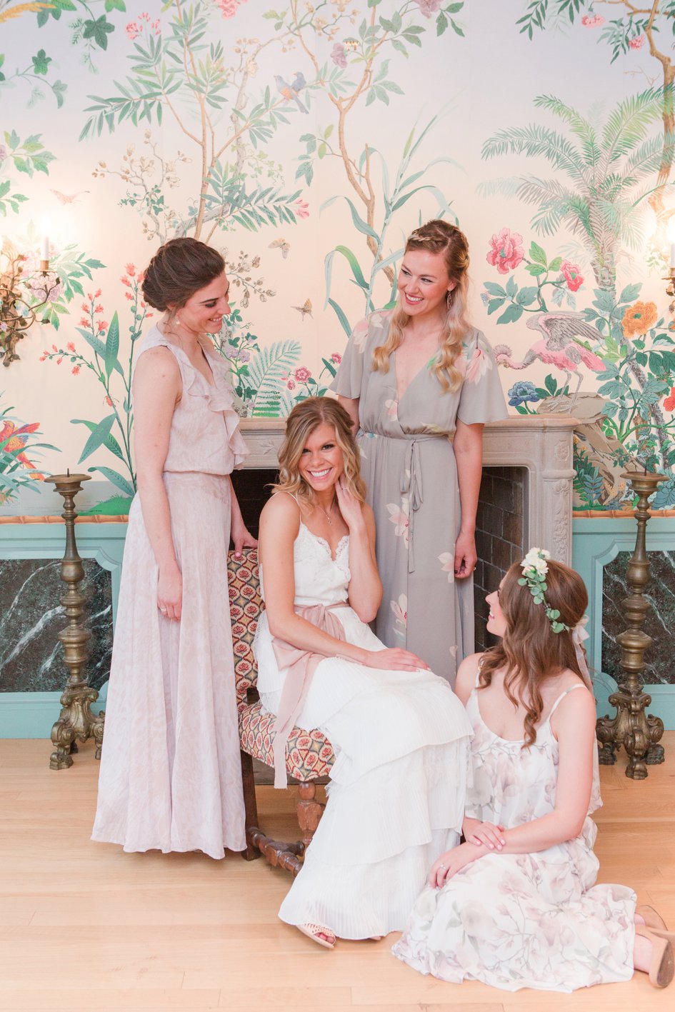 Blush Tulle Wedding at Villa Terrace Decorative Arts Museum