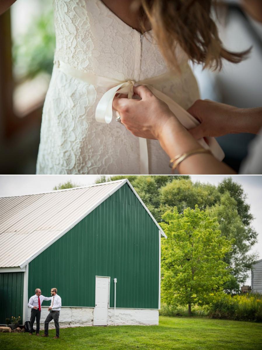 Melanie and Grant Real Wedding