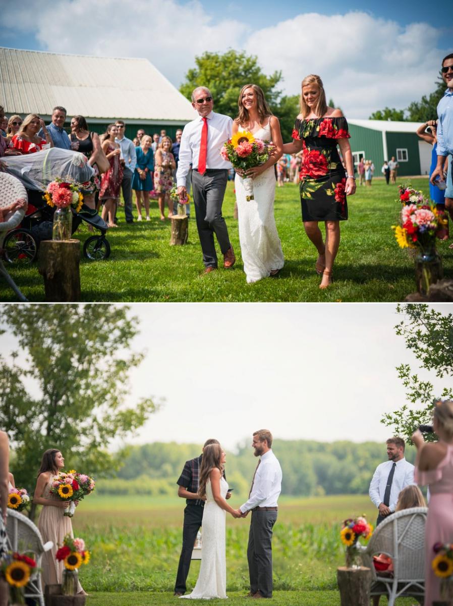 Melanie and Grant Real Wedding