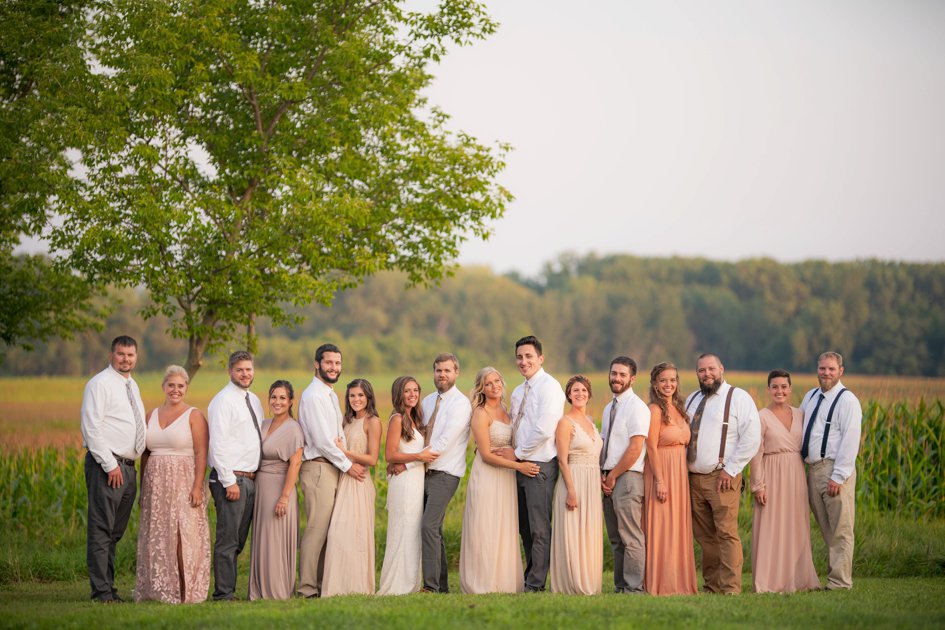 Melanie and Grant Real Wedding