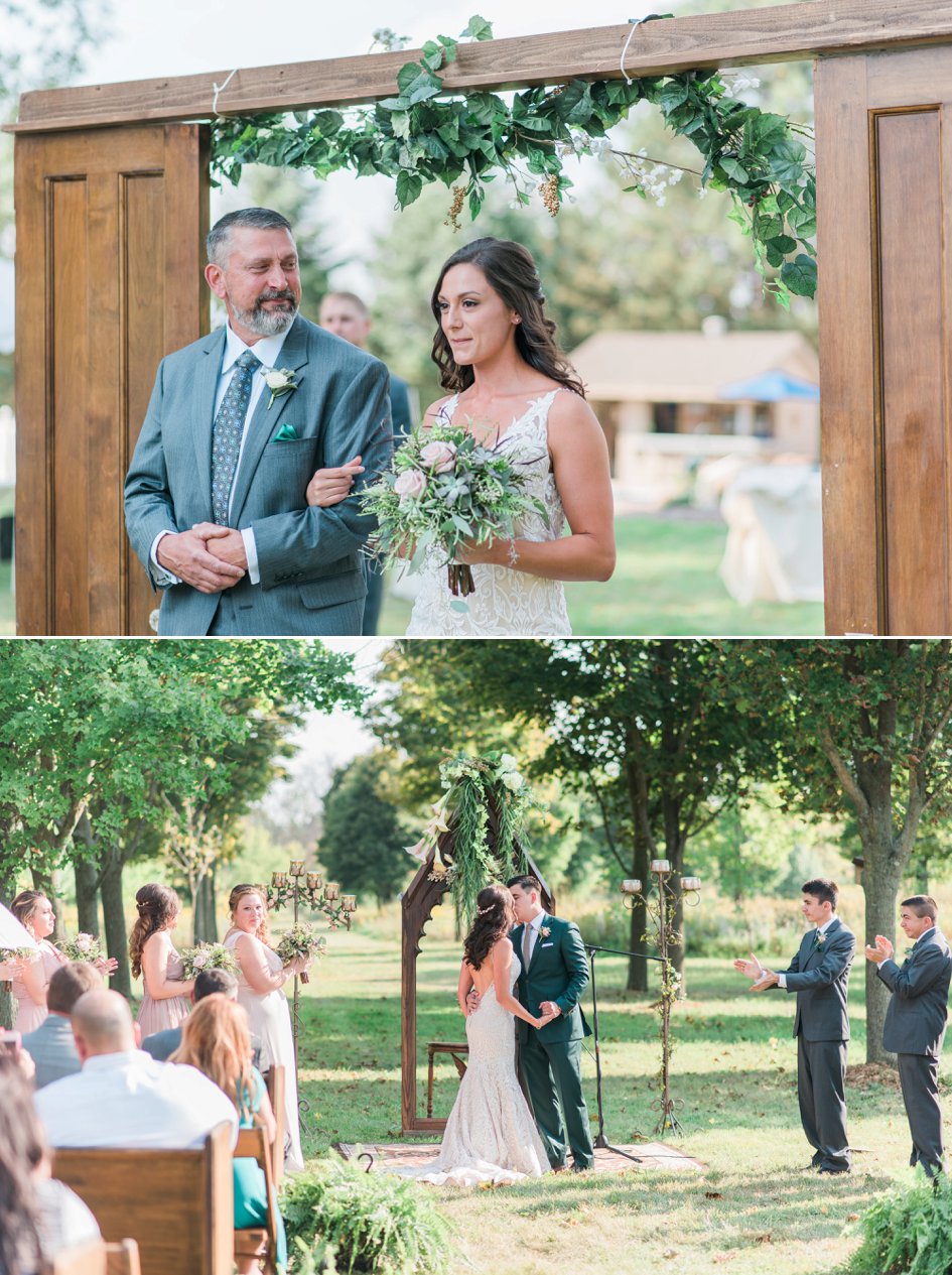 Woodland Backyard Wedding in New Berlin | Wisconsin Bride