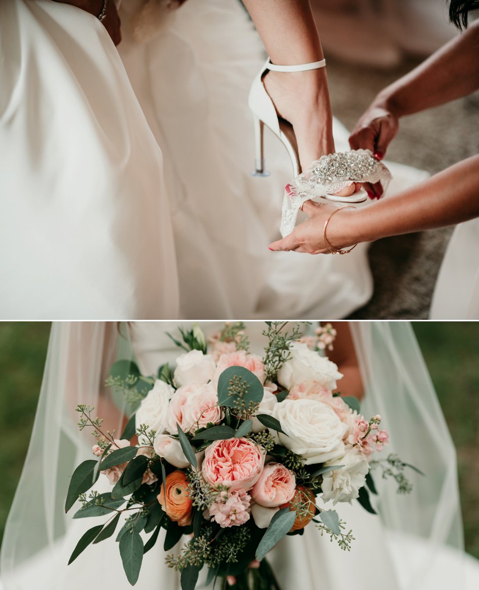 Peachy Wedding at the Chapel on the Green at Chula Vista | Wisconsin Bride
