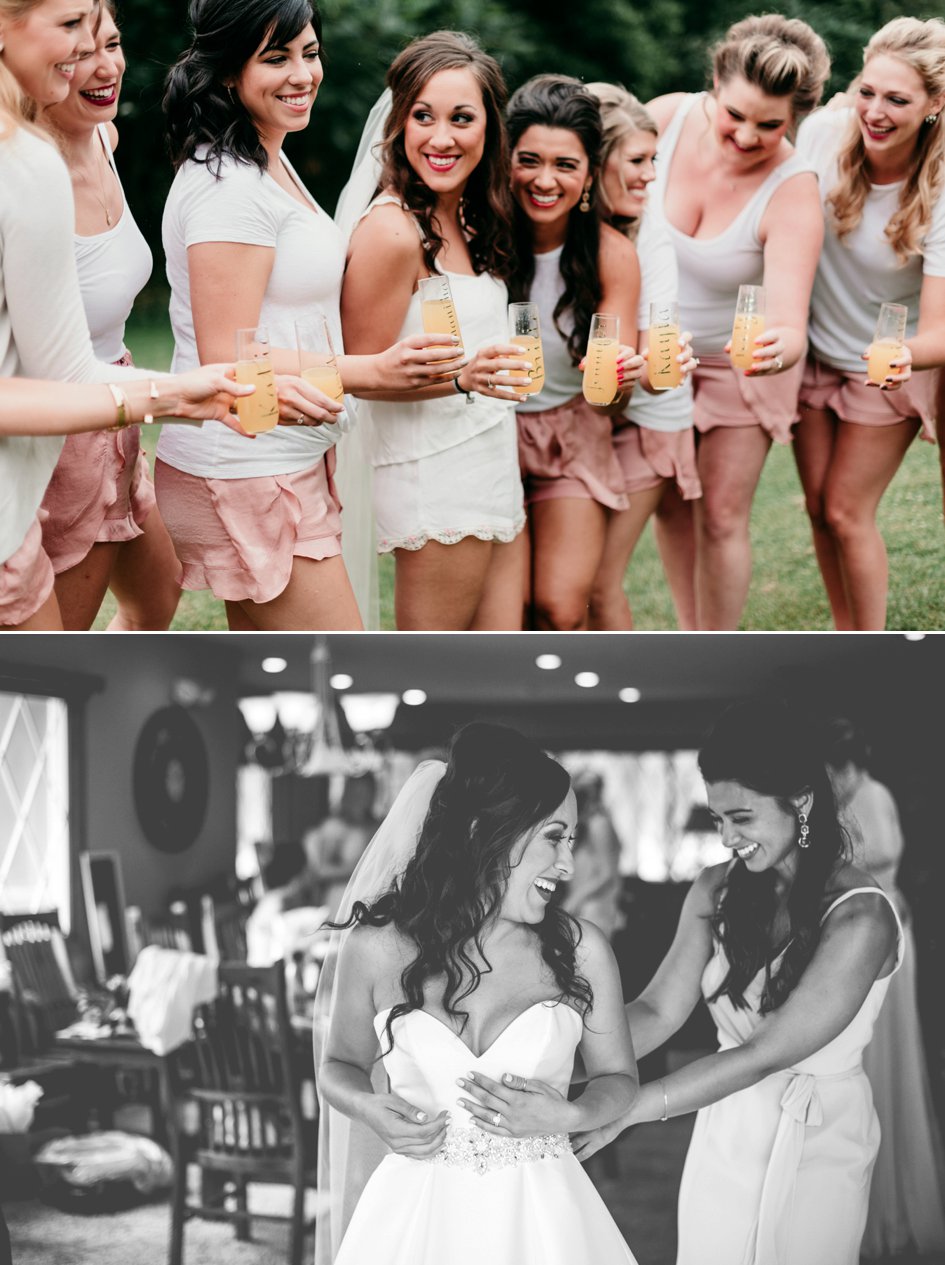 Peachy Wedding at the Chapel on the Green at Chula Vista | Wisconsin Bride