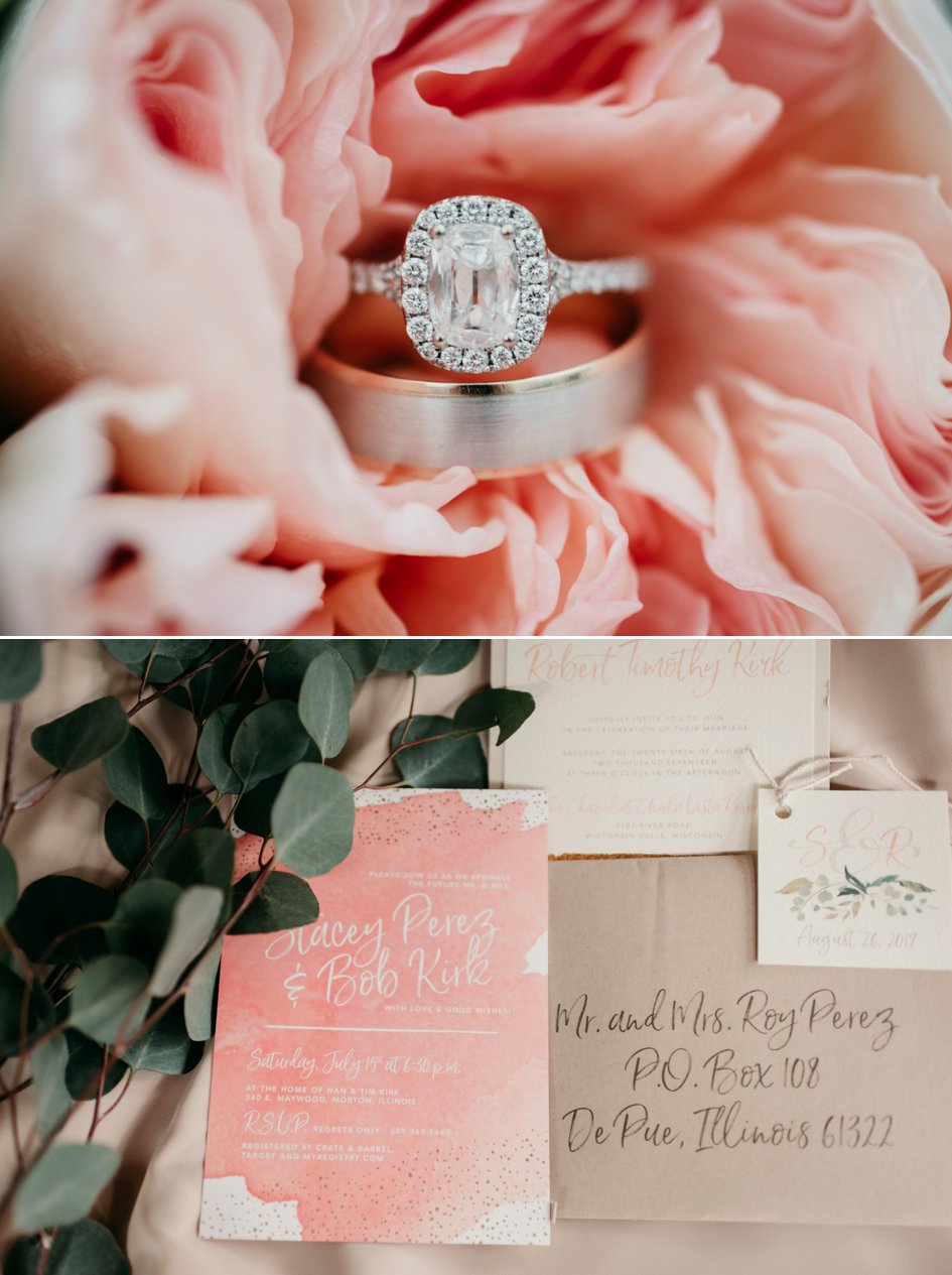 Peachy Wedding at the Chapel on the Green at Chula Vista | Wisconsin Bride