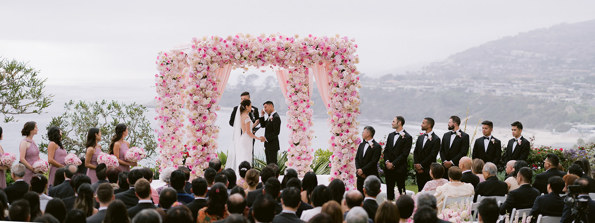 Feminine Wedding Day Design with Hints of Pink Glam at The Ritz-Carlton,  Laguna Niguel | California Wedding Day, image size:2048x768