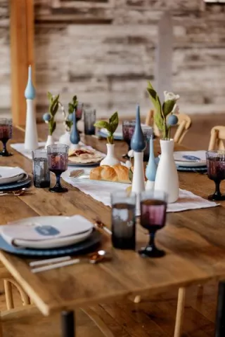 Scandinavian Inspired Tablescape for Cozy Styled Shoot at Gathered Oaks