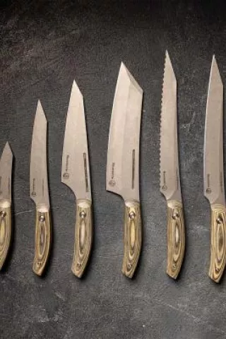 The Carbon Collection Professional Knife Set from Messermeister