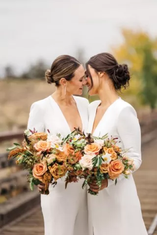 Meghan and Morgan Share an Intimate Moment on their Wedding Day at Brasada Ranch