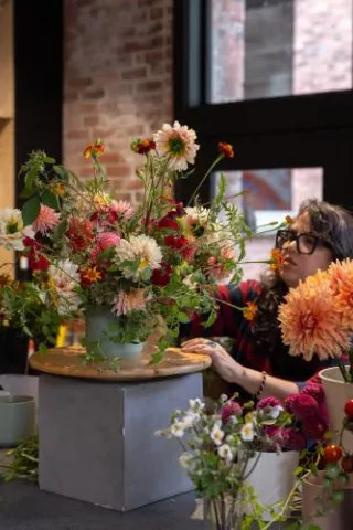 Interior of Marigold & Mint Botanicals' new brick and mortar shop in Seattle