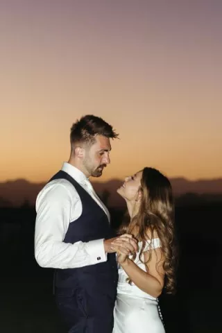 Monochromatic, Minimalist Wedding Embraces Natural Beauty in Napa Nuptials