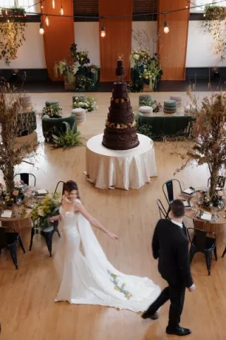 Models pose amidst winning floral design in styled shoot at The Evergreen