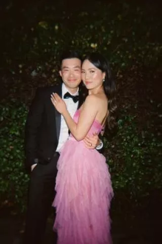 Tina and William in Bright and Modern Wedding at Hangar 21