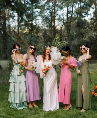 Models Pose with Sunglasses in Bright and Playful Styled Shoot
