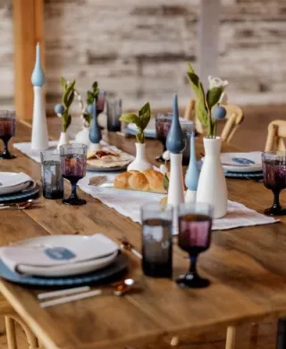 Scandinavian Inspired Tablescape for Cozy Styled Shoot at Gathered Oaks