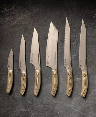 The Carbon Collection Professional Knife Set from Messermeister