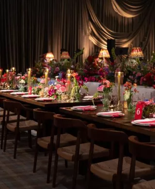 Gucci wallpaper inspired wedding day design 