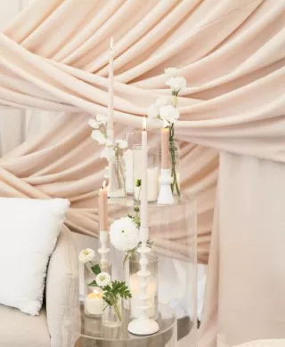 Swept Away: Elegant, Dreamy Draping Details in Styled Shoot at Oregon Golf Club