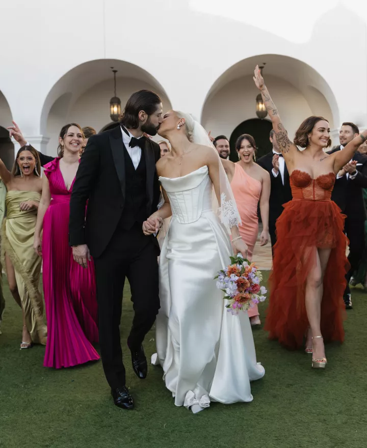 Kendall and Easton Celebrating their Whimsical, Colorful Gucci Garden Inspired Fete Featuring Eclectic Style at Hotel Californian