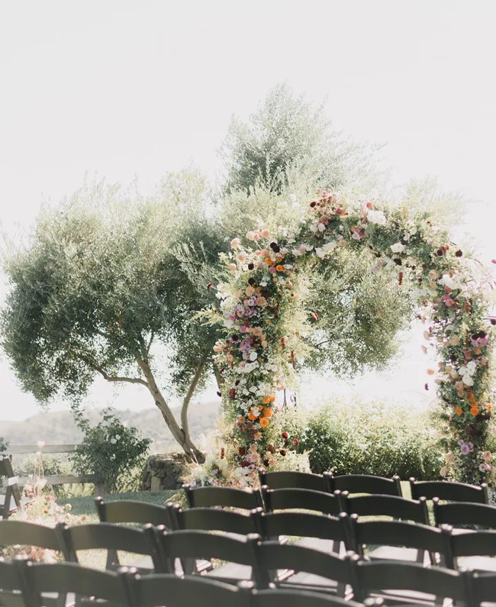 The wide open sky provided stunning views of the ocean and mountains at the ceremony and reception.