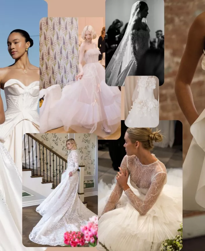 Discover the standout wedding dress trends from New York Bridal Fashion Week 2026, featuring designers like Ese Azenabor, Viktor & Rolf, Lihi Hod and more.