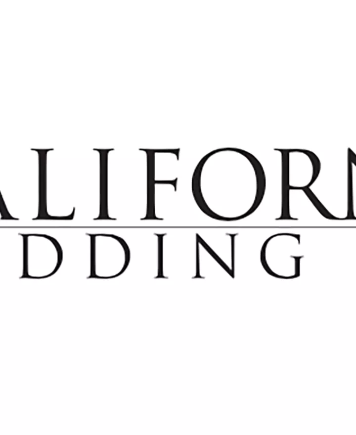 California Wedding Day logo in black against white background
