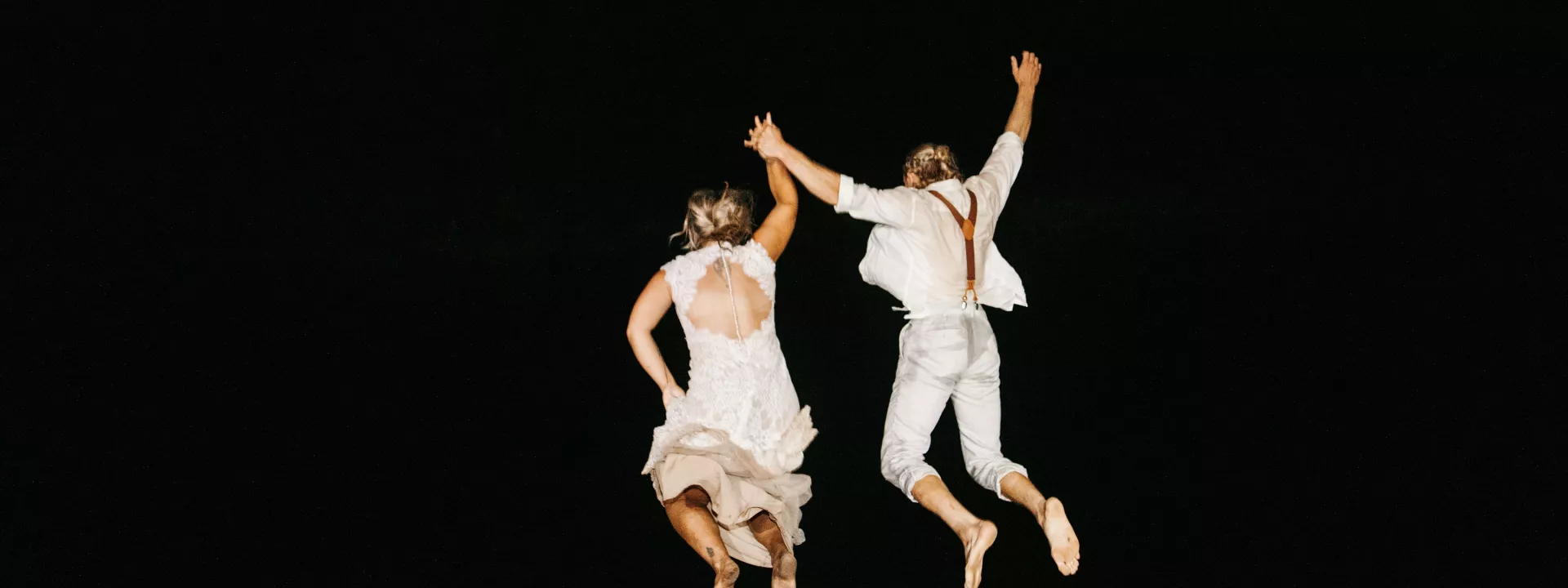 Amy and Hans Spontaneously Jump into the River After Eclectic Wedding at Cedar Bloom