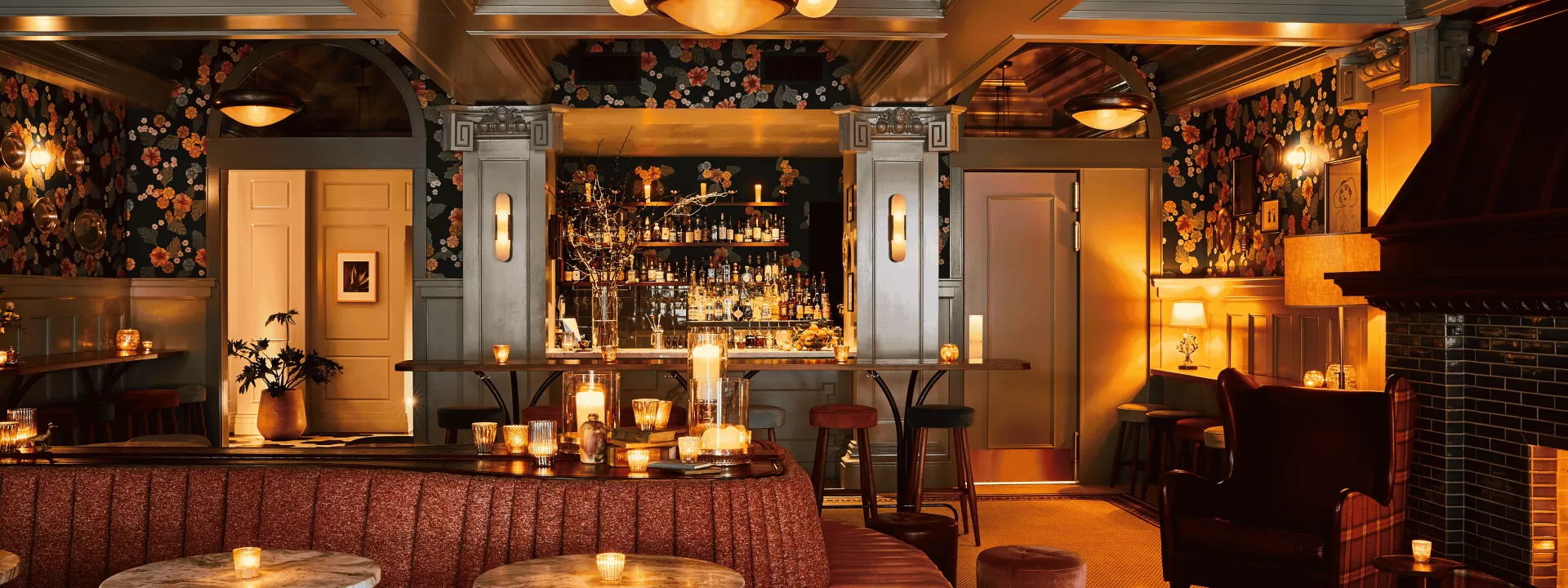 Interior of Abigail Hall in Portland's Woodlark Hotel