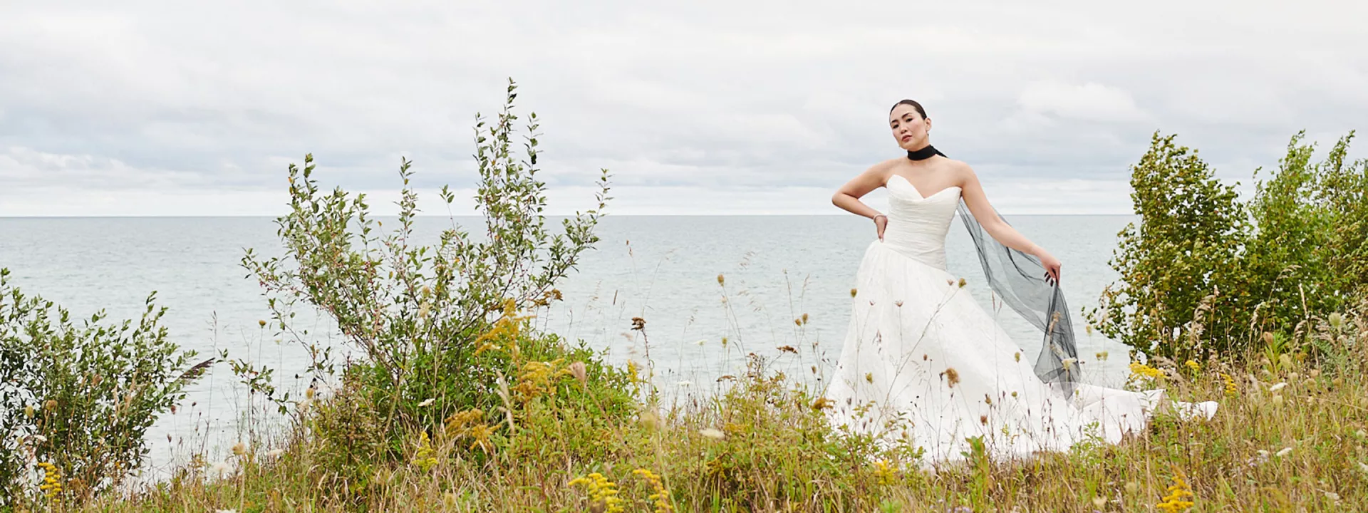 Bold Bridal Looks Featuring Noir Accents at Kohler's Whistling Straits