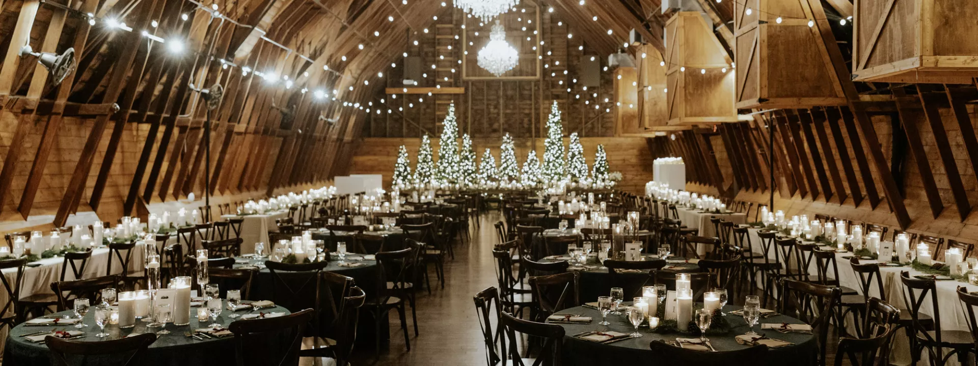 Warm Glow of Winter Sets the Scene for an Elegant, Rustic Wedding Day at The Barn at the Ackerhurst Dairy Farm