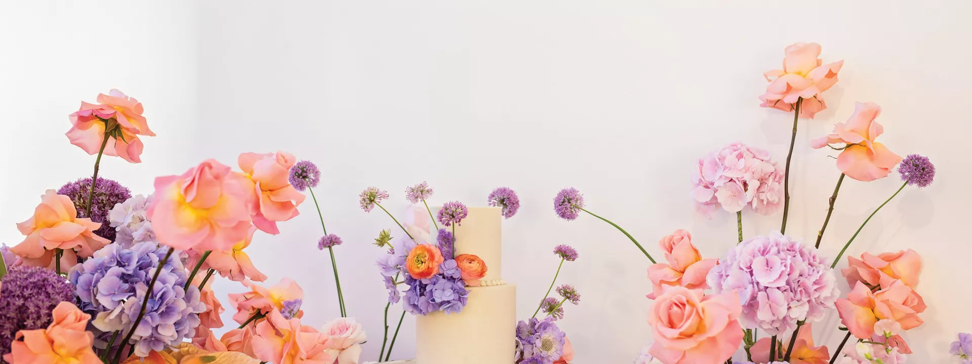Bright colored whimsical florals at Weisman Art Museum