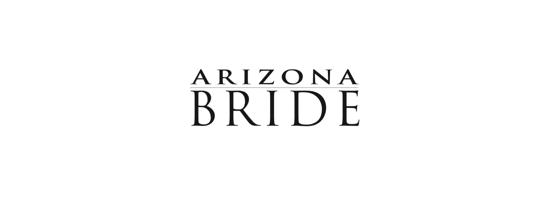 Black Arizona Bride logo on white background