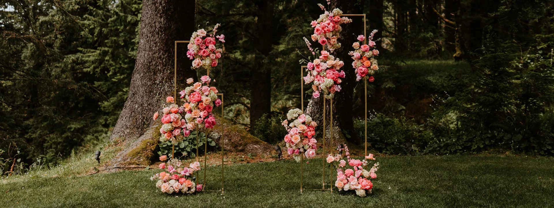 Shades of Sunset Brighten Modern, Personalized Crook Point Wedding