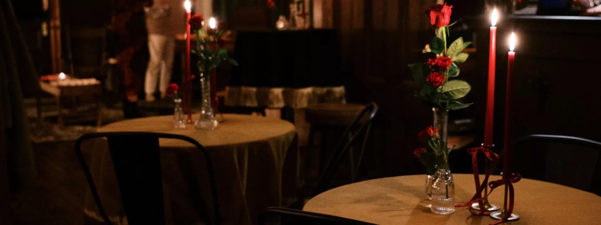 Interior of Tipsy Society's speakeasy