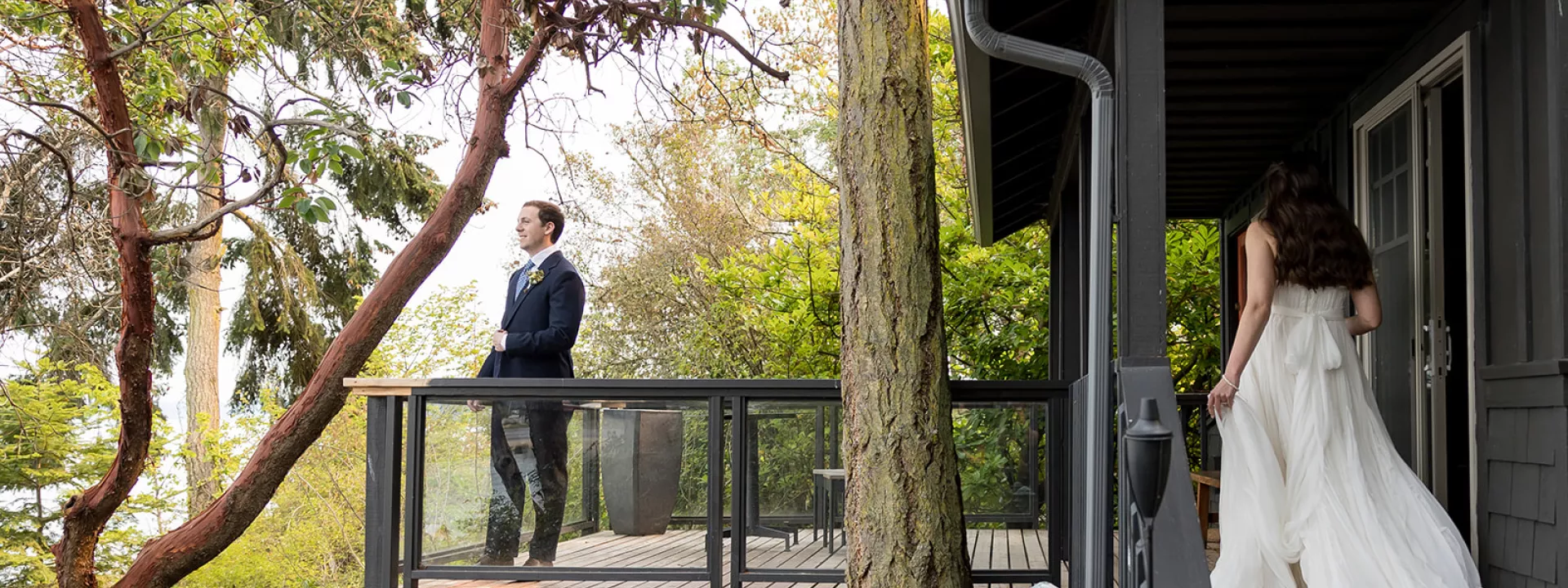 "Elevated Summer Camp" Wedding Day Infused with Summery Hues at Captain Whidbey