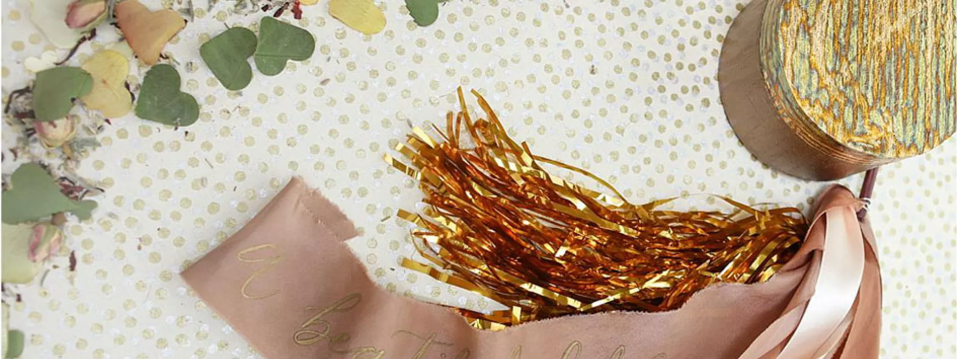 Ribbon wants, natural confetti and metallic streamers all make for great wedding exit options