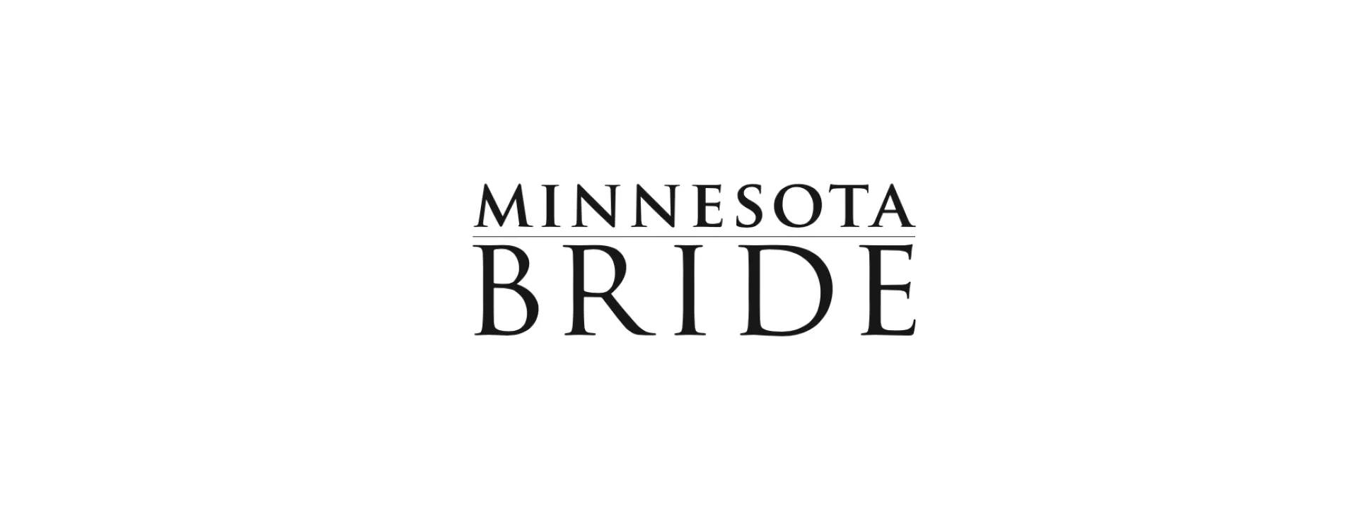 Black Minnesota Bride logo against a white background