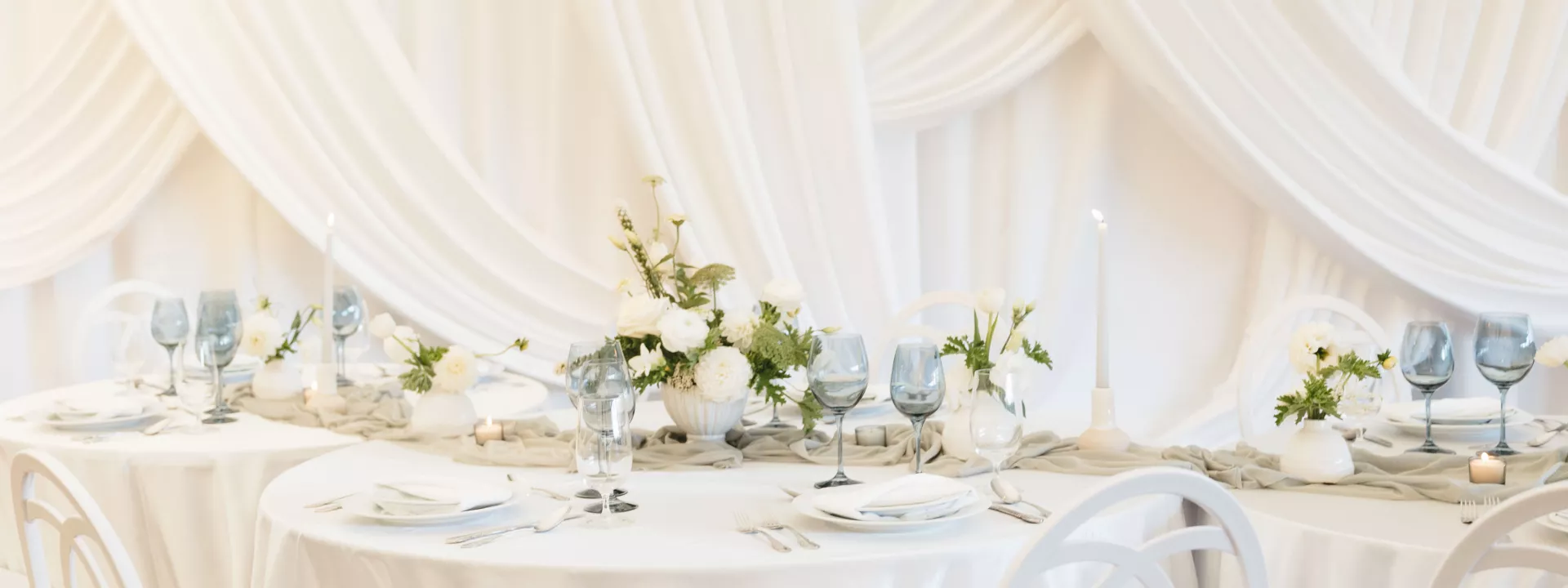 Swept Away: Elegant, Dreamy Draping Details in Styled Shoot at Oregon Golf Club