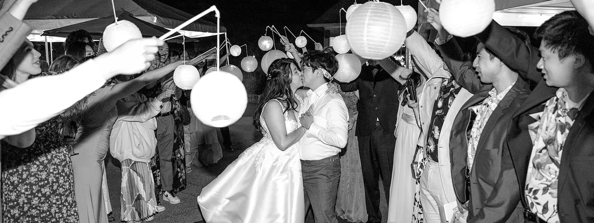 Patty and David make their grand exit in lantern send-off at Twin Willows