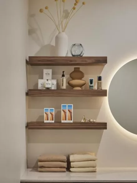 Aesthetically Pleasing Shot of Product Shelf at Cheeks + Co